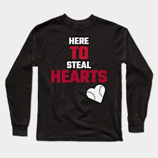 Here To Steal Hearts Funny T-shirt Long Sleeve T-Shirt